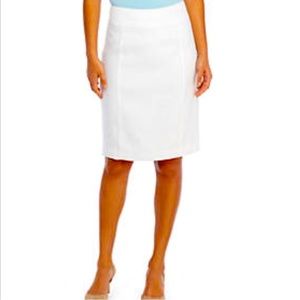 The Limited White Pencil skirt